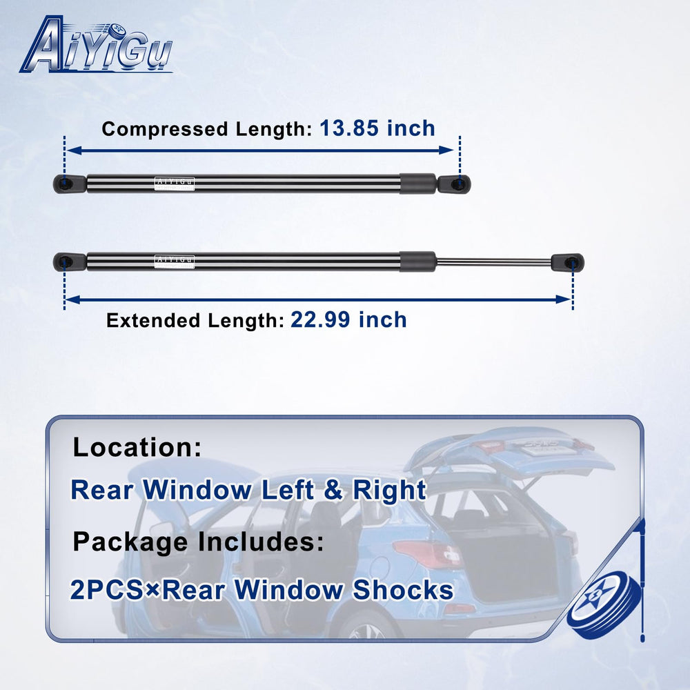 AiYiGu strut close-up of end fitting highlighting durable clip for secure OEM-style attachment