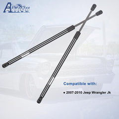 AiYiGu strut installed on Jeep Wrangler JK rear window demonstrating stable lift support