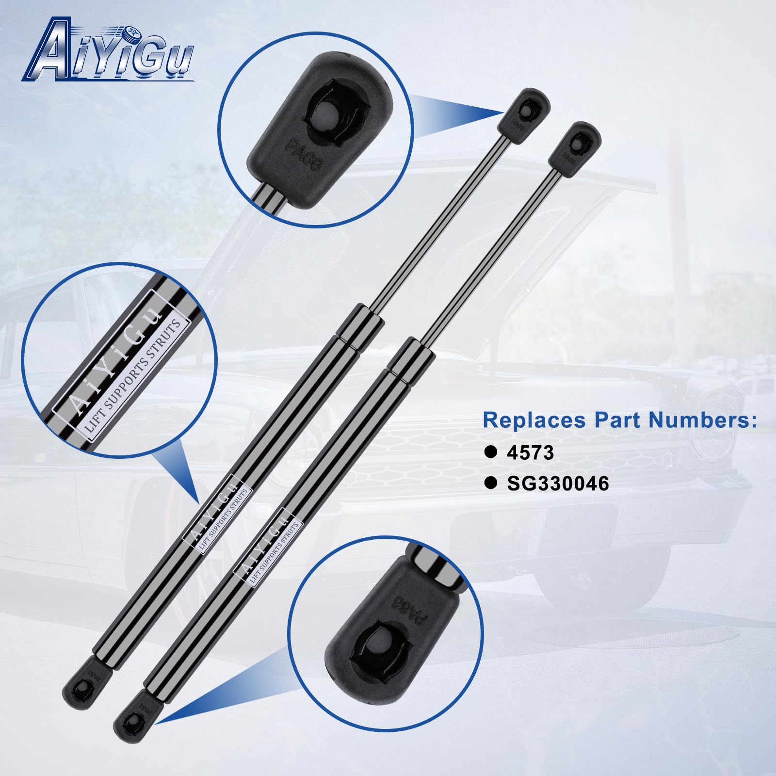 AiYiGu ball-stud mounting detail showing secure fit and easy installation