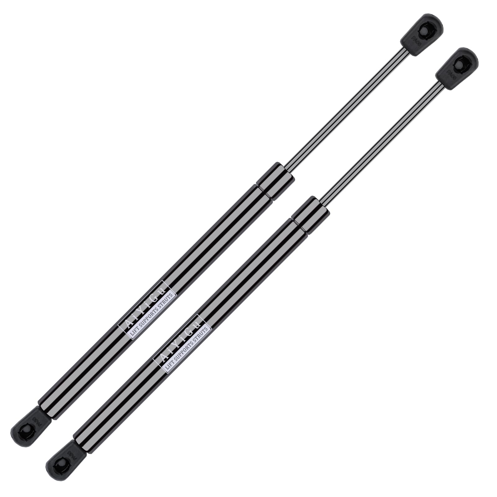 AiYiGu front hood strut pair packaging showing complete kit and benefits