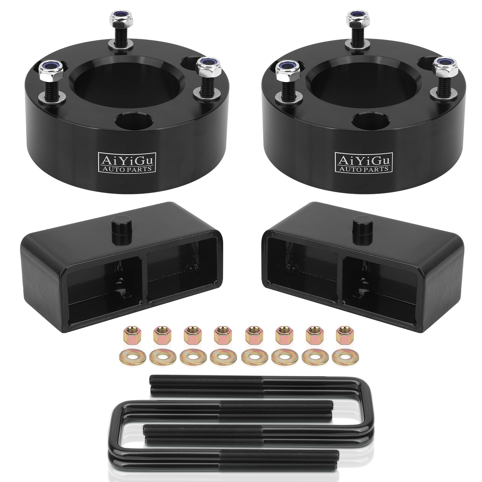 AiYiGu front spacer assembly showing fitment and improved clearance