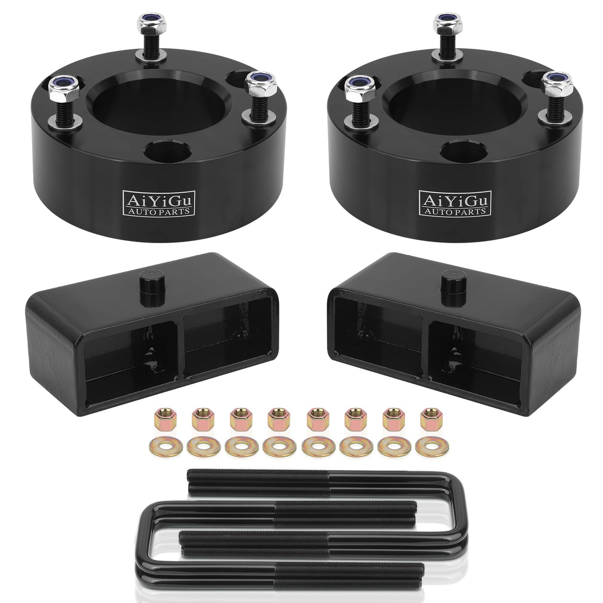 AiYiGu front spacer assembly showing fitment and improved clearance