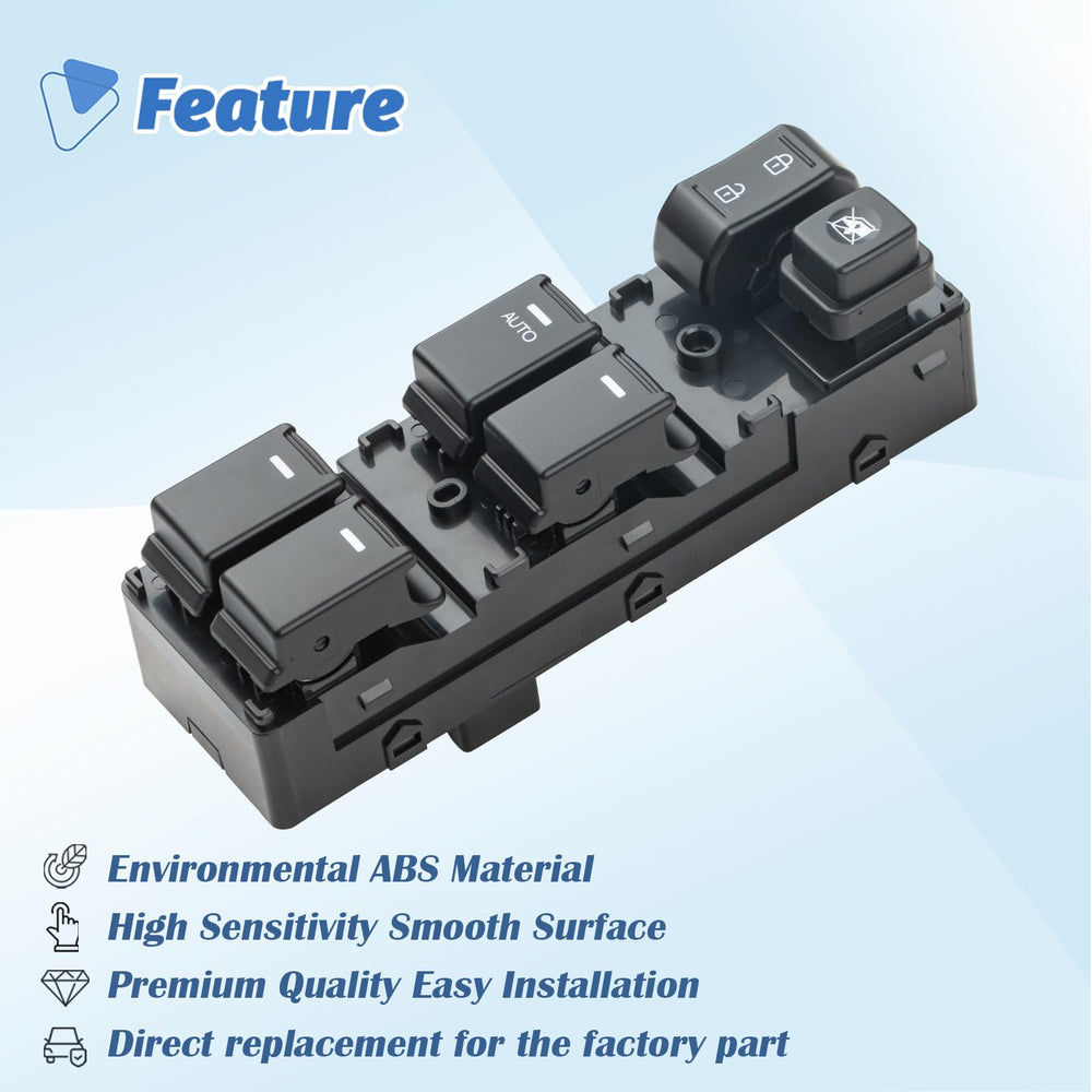 AiYiGu installed in driver door demonstrating restored window and lock control