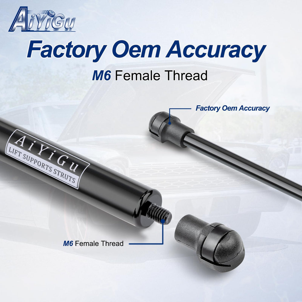 AiYiGu strut mounted on Prius hatch inside vehicle for easy service benefit restores function