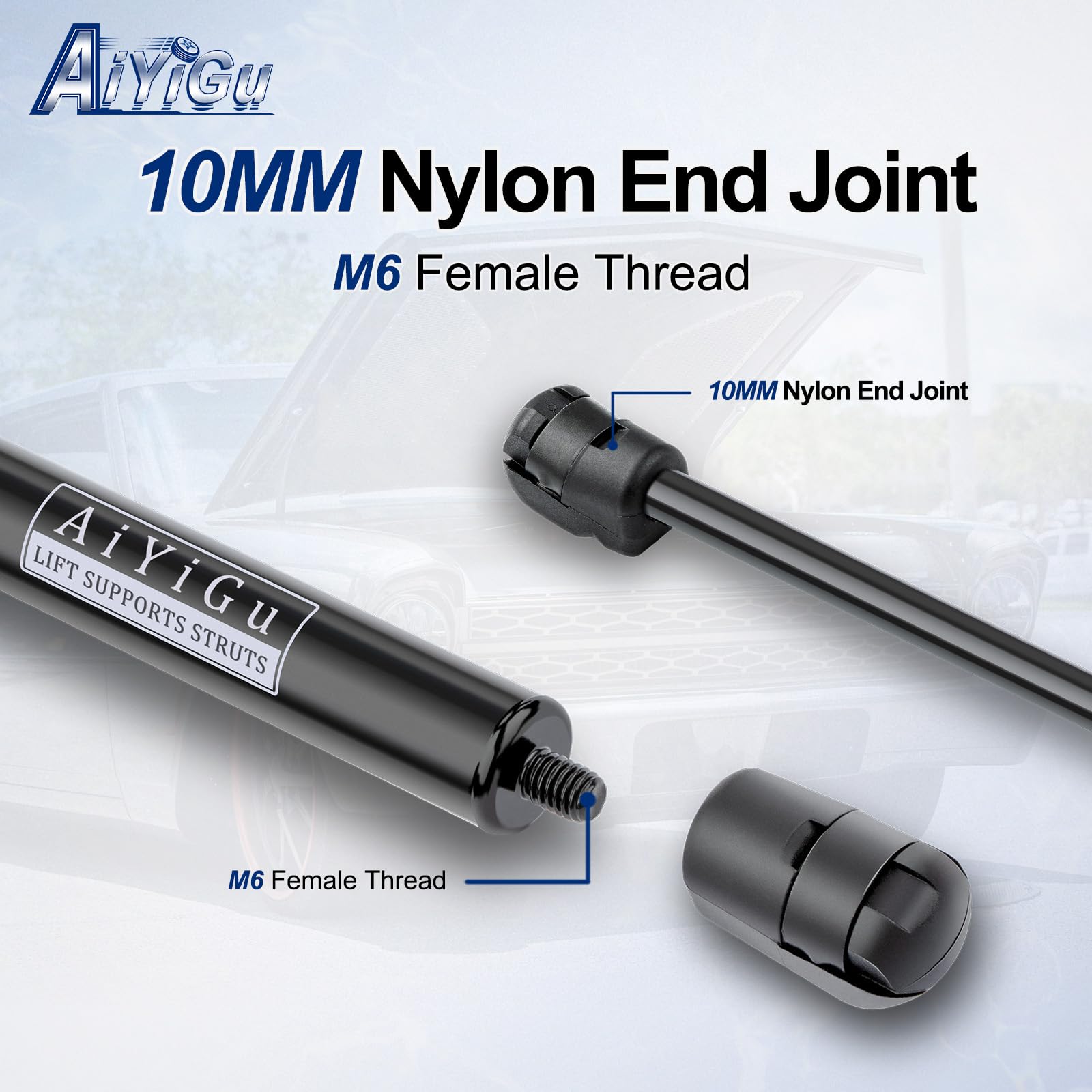 AiYiGu installed under Maxima hood showing easy replacement and reliable hold benefit