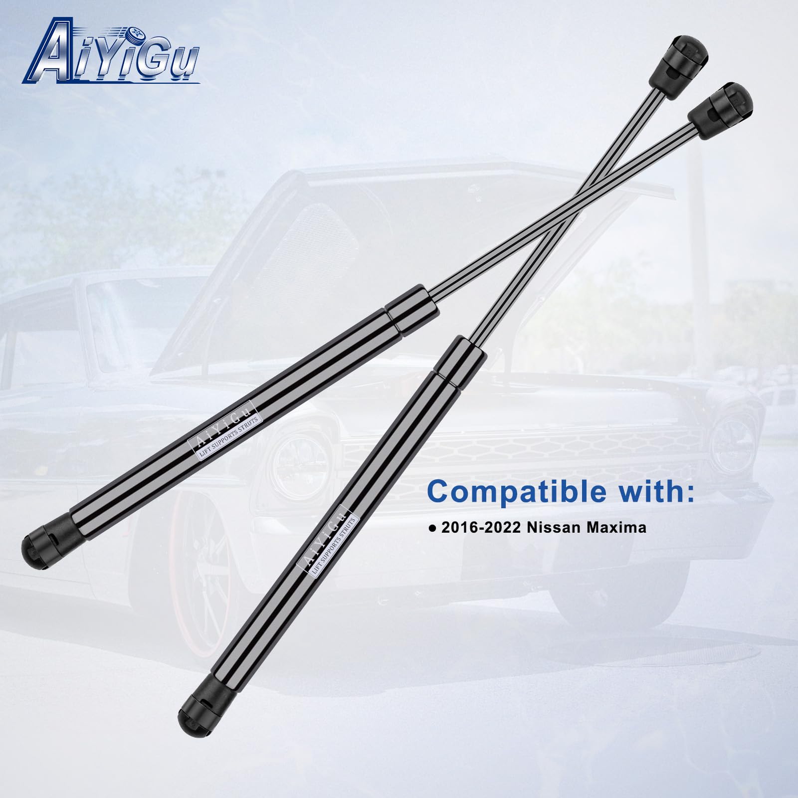 AiYiGu strut beside ruler showing 9.41 to 15.39 inch range for accurate fit benefit