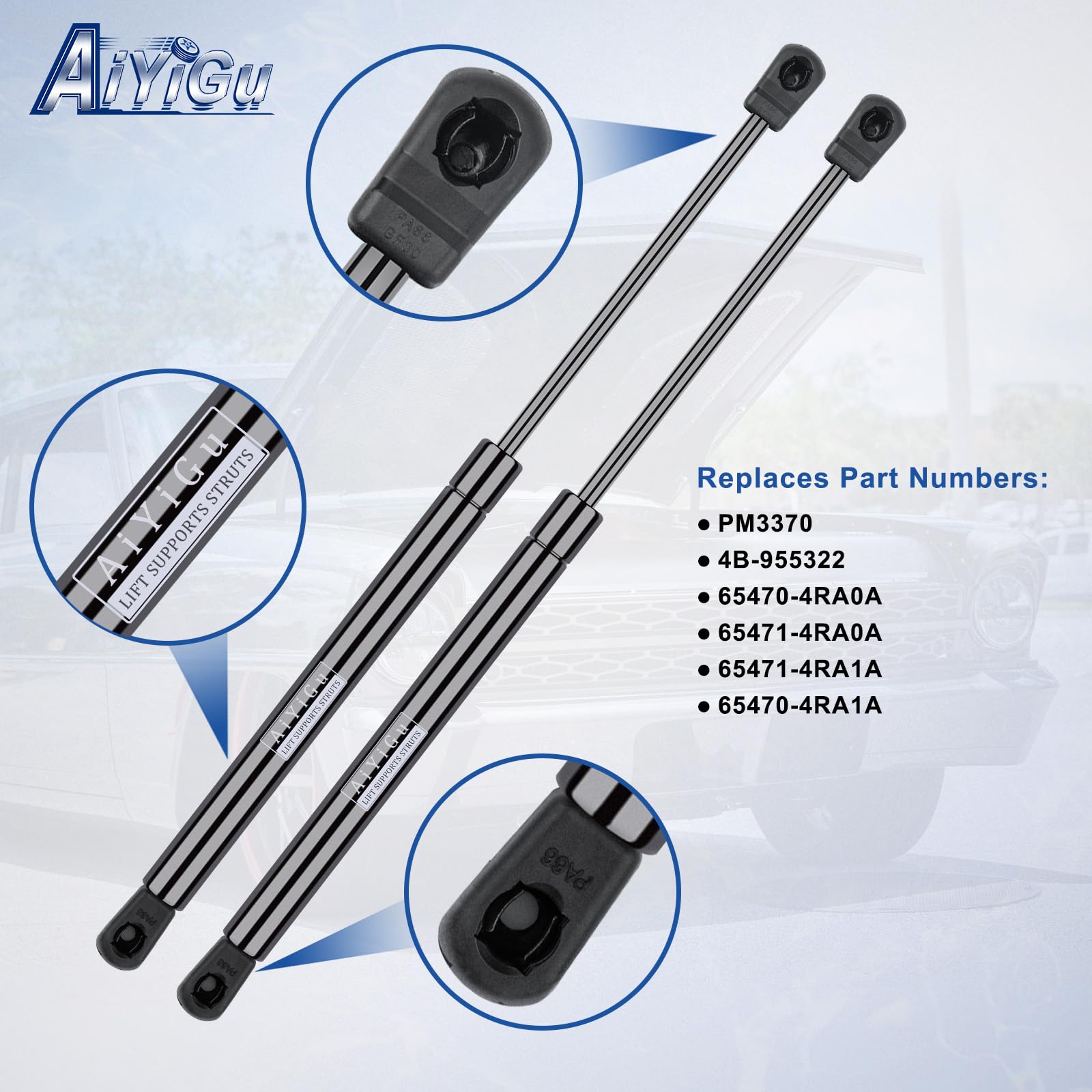 AiYiGu detailed shot of mounting bracket showing secure ball-stud connection benefit