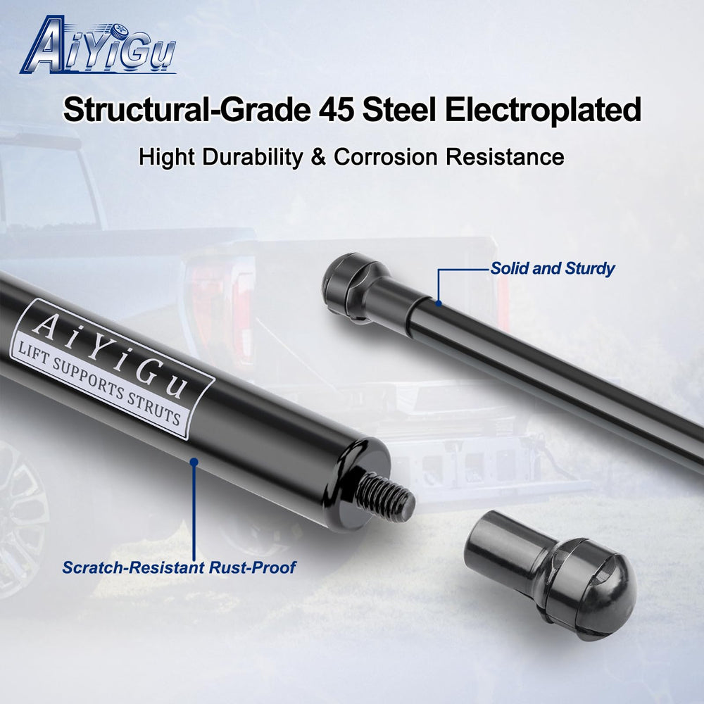 AiYiGu shock angle and clearance detail showing fitment near hinge points