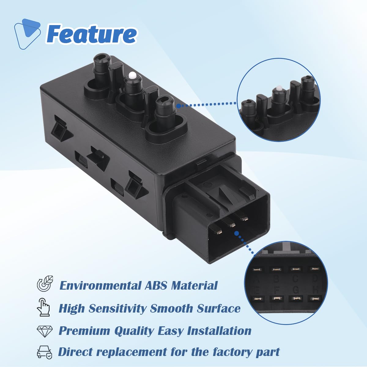 AiYiGu switch beside ruler showing compact dimensions for easy fit benefit