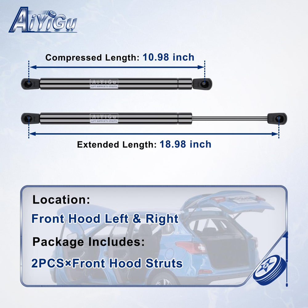 AiYiGu close-up of gas cylinder revealing durable construction and smooth lift