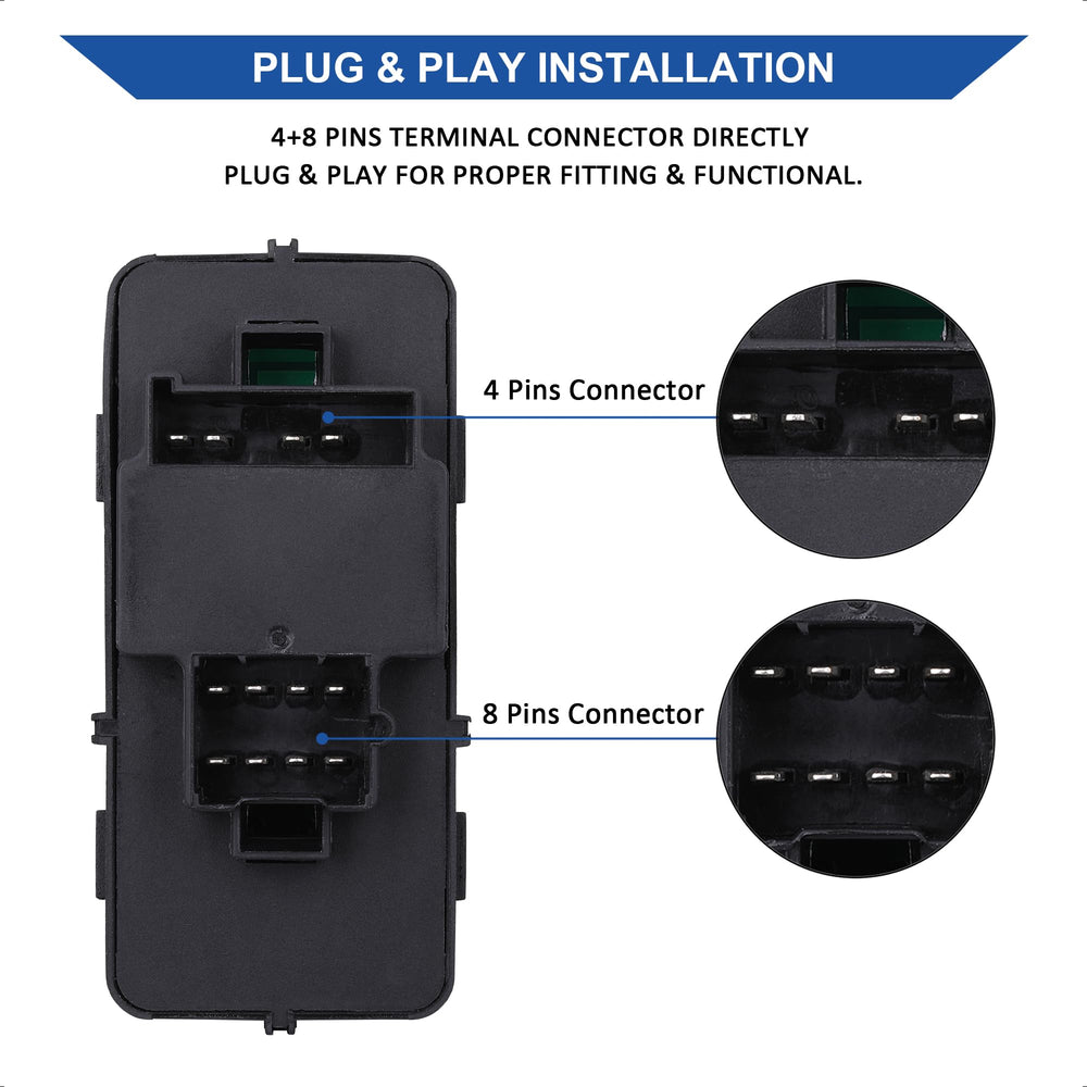 AiYiGu side profile of switch showing mounting points and correct dimensions for fitment