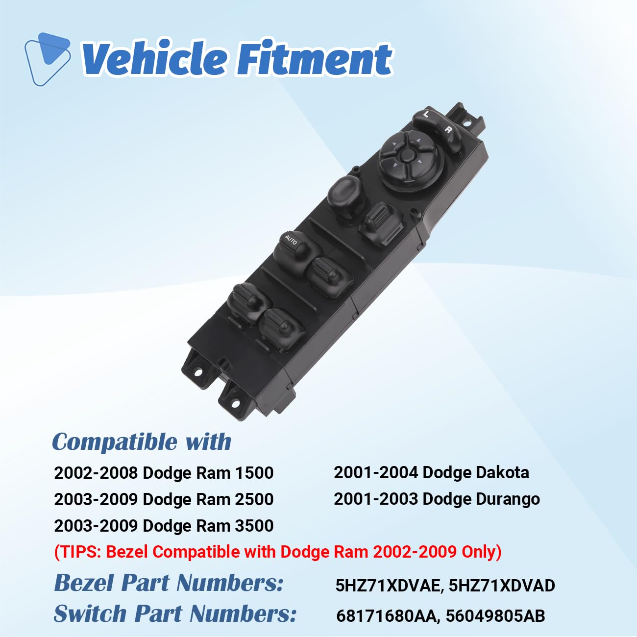 AiYiGu top-angle view of switch with bezel illustrating factory appearance