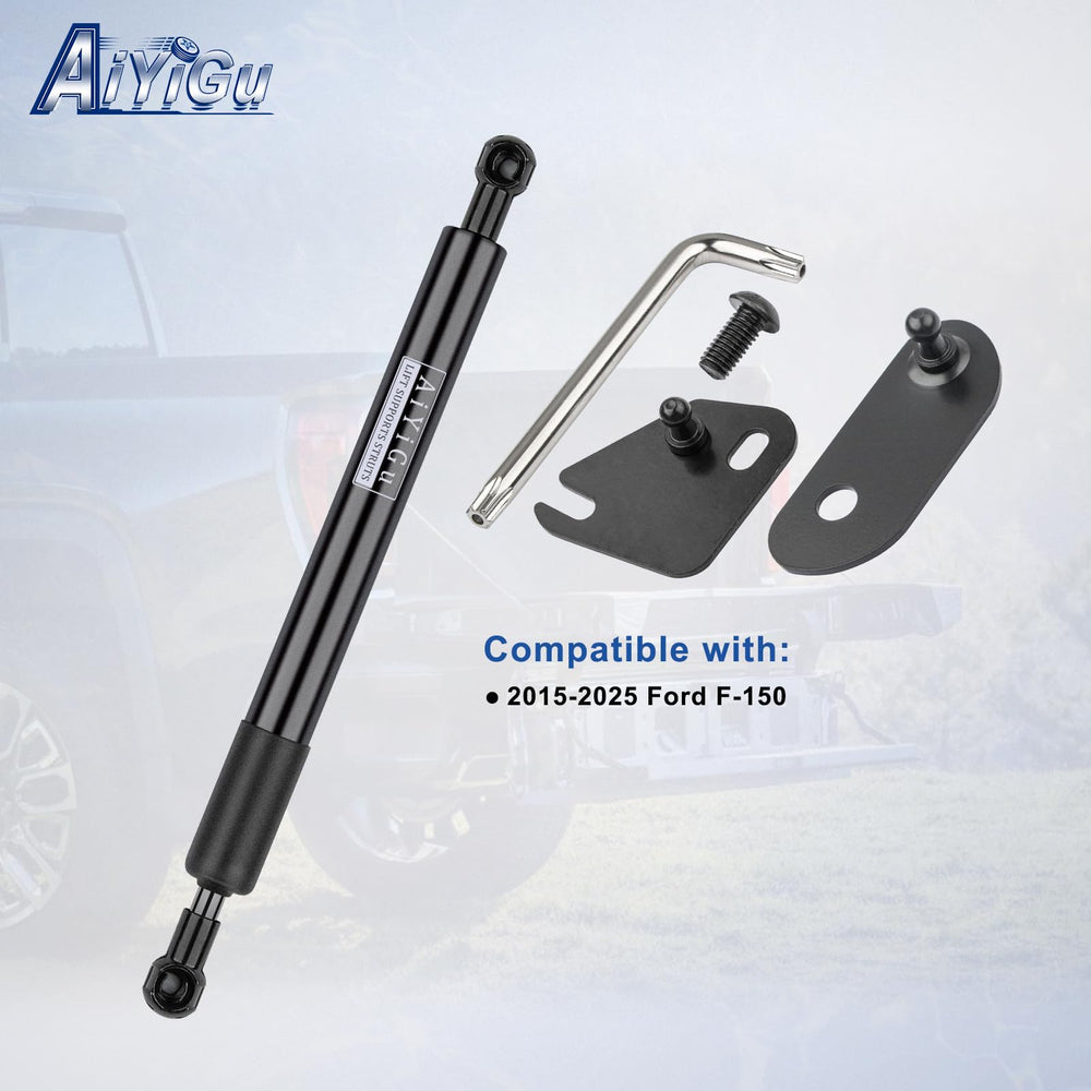 AiYiGu tailgate shock close-up highlighting damper for controlled descent
