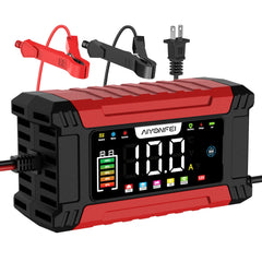 AIYONFEI charger front view showing LEDs and compact case for reliable charging