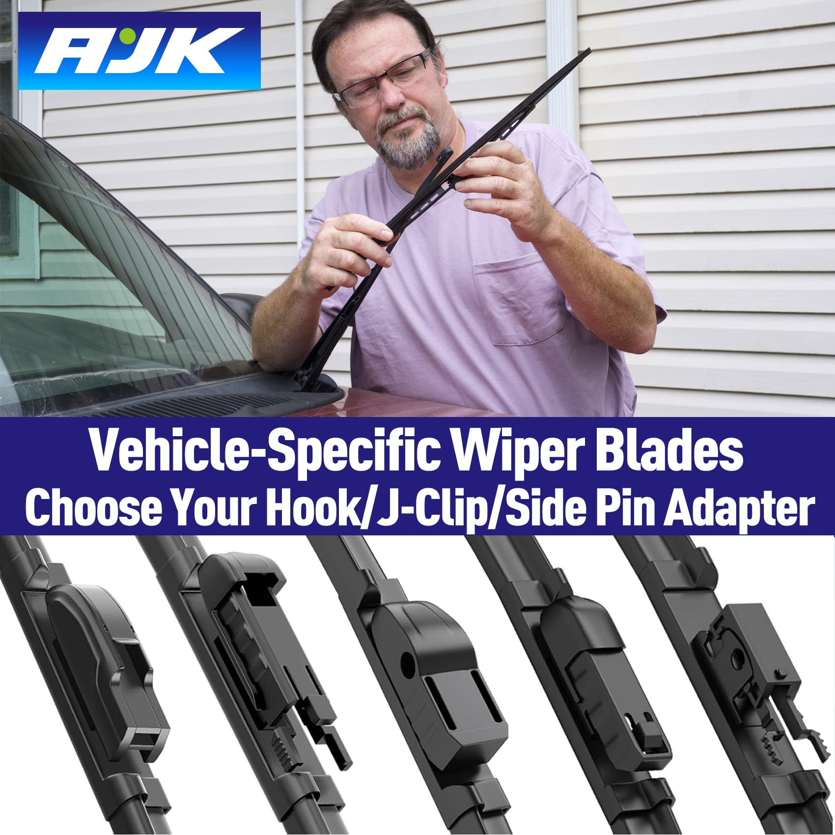 AJK wiper clearing rain on a Kia K5 for improved visibility