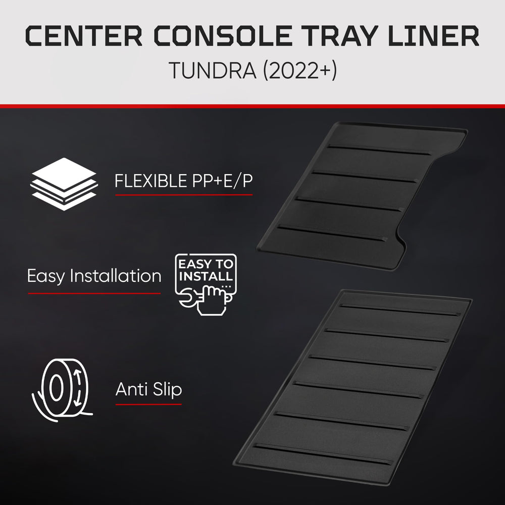 AJT DESIGN lower tray in console with snug OEM-style fit and protection