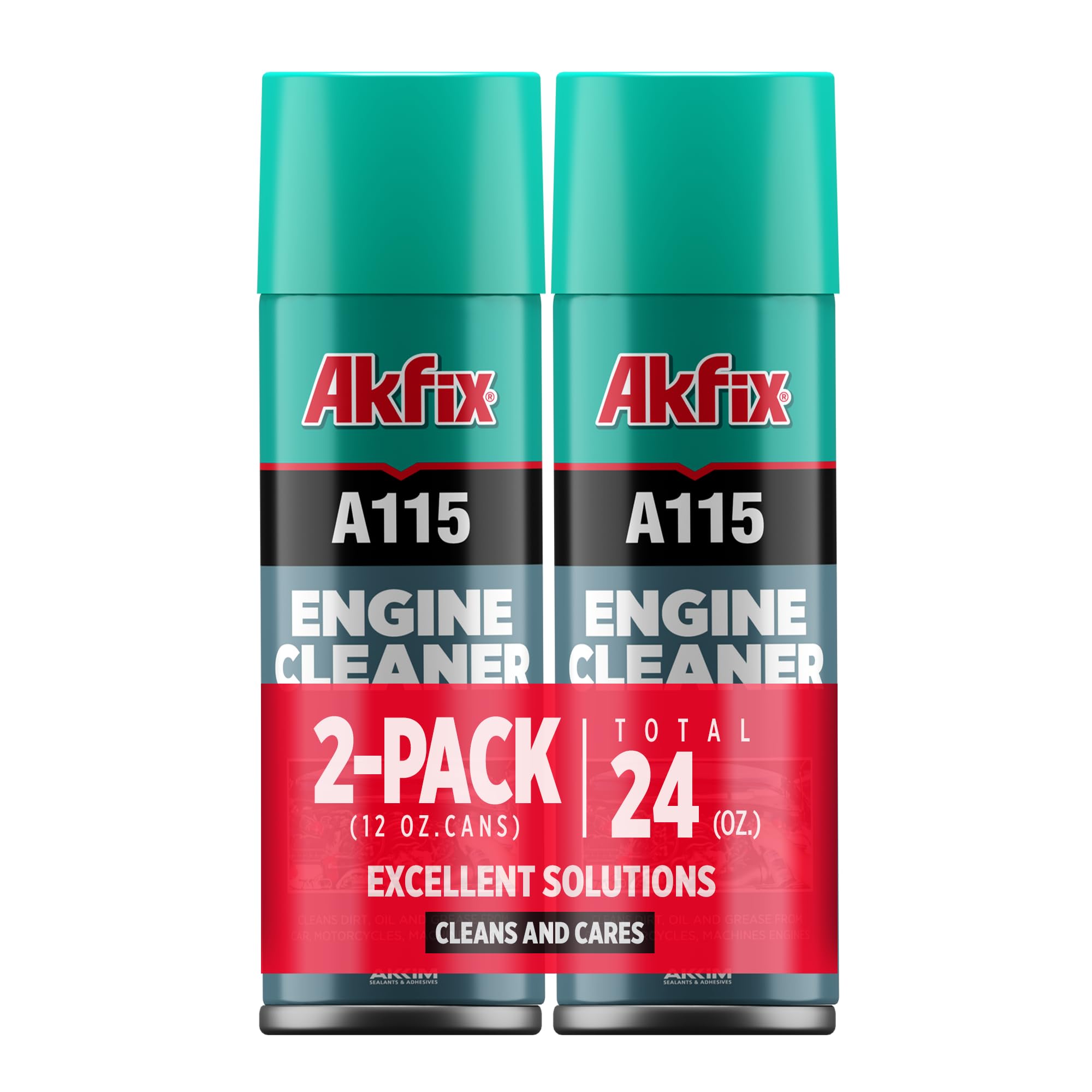 Akfix A115 front canister showing label and size, clear product ID and benefits