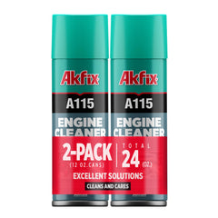 Akfix A115 front canister showing label and size, clear product ID and benefits
