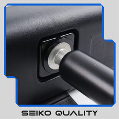 AKSOLONT mirror held by hand showing size and easy-install benefit