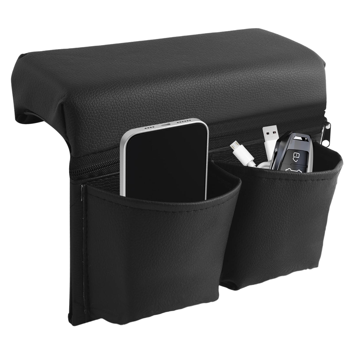 AKWDSL front view showing armrest storage box on window for added comfort