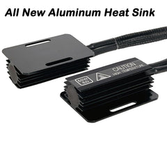 Alady installed underhood harness illustrating secure mounting benefit