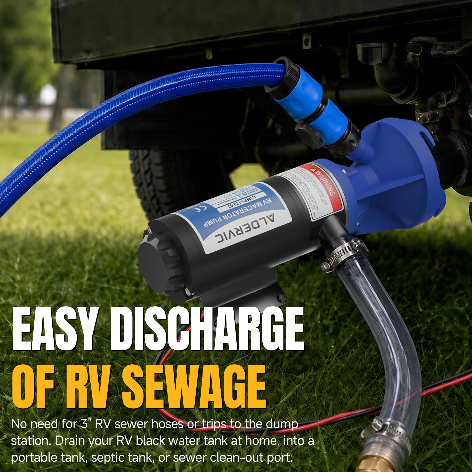 ALDERVIC quick-release connection detail for fast install and removal convenience