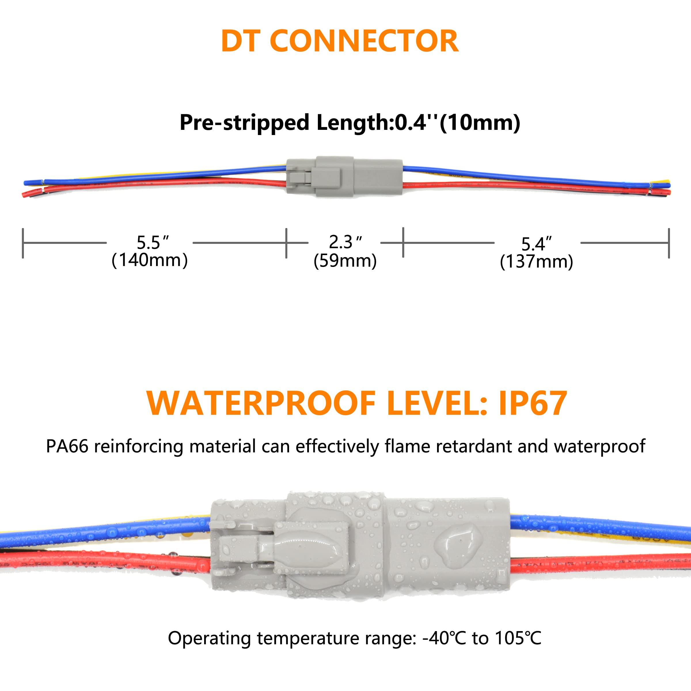 ALFOCI close-up of Deutsch terminal and PA66 housing highlighting durable fit