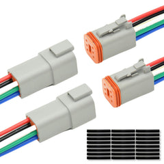 ALFOCI front packaging showing complete 6-pin Deutsch connector kit and contents
