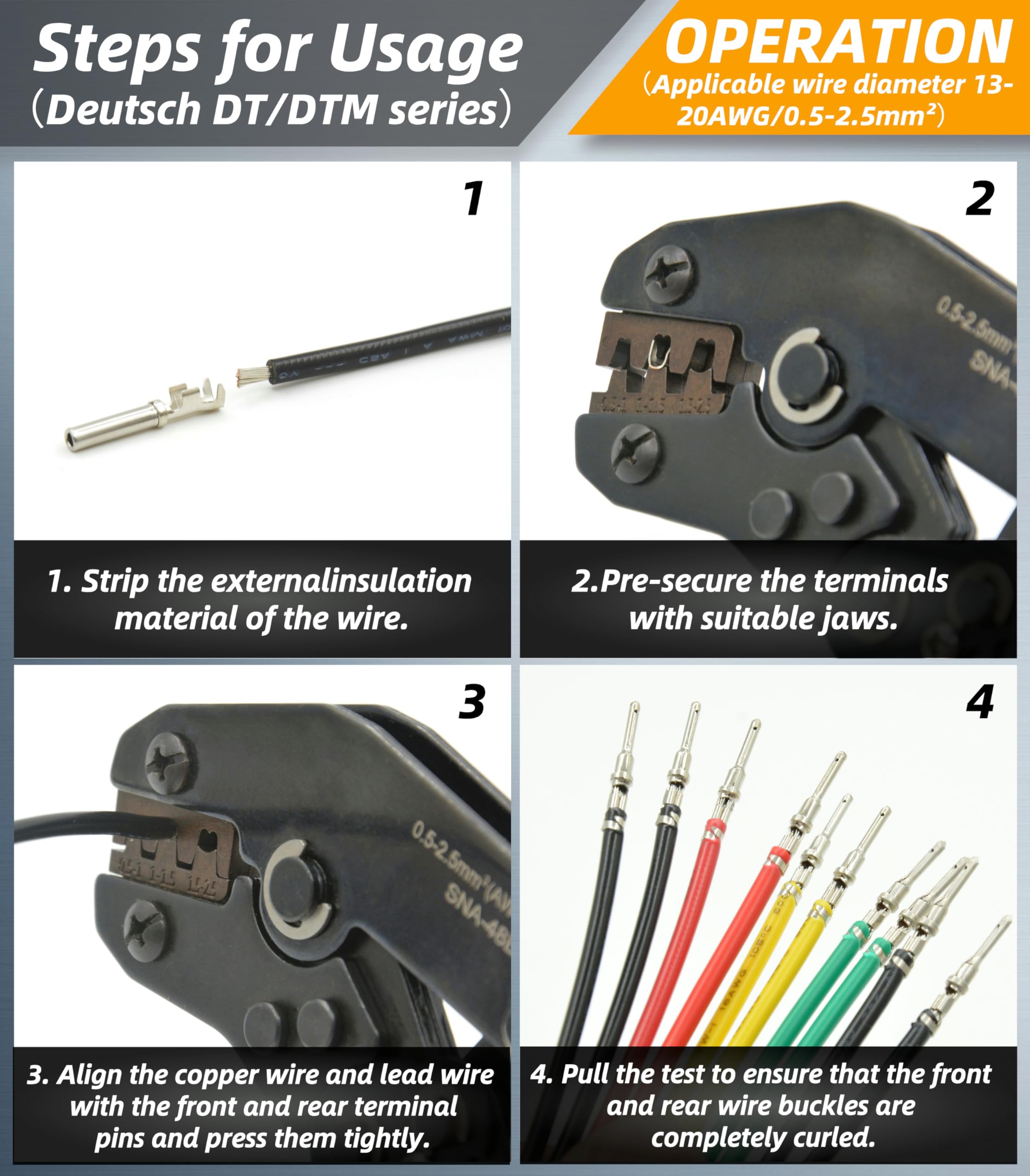 ALFOCI assembled Deutsch DT connector showing secure fit and waterproof seal