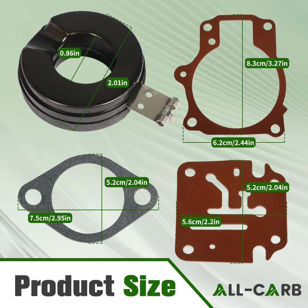 ALL-CARB float close-up, precise shape restores correct fuel level