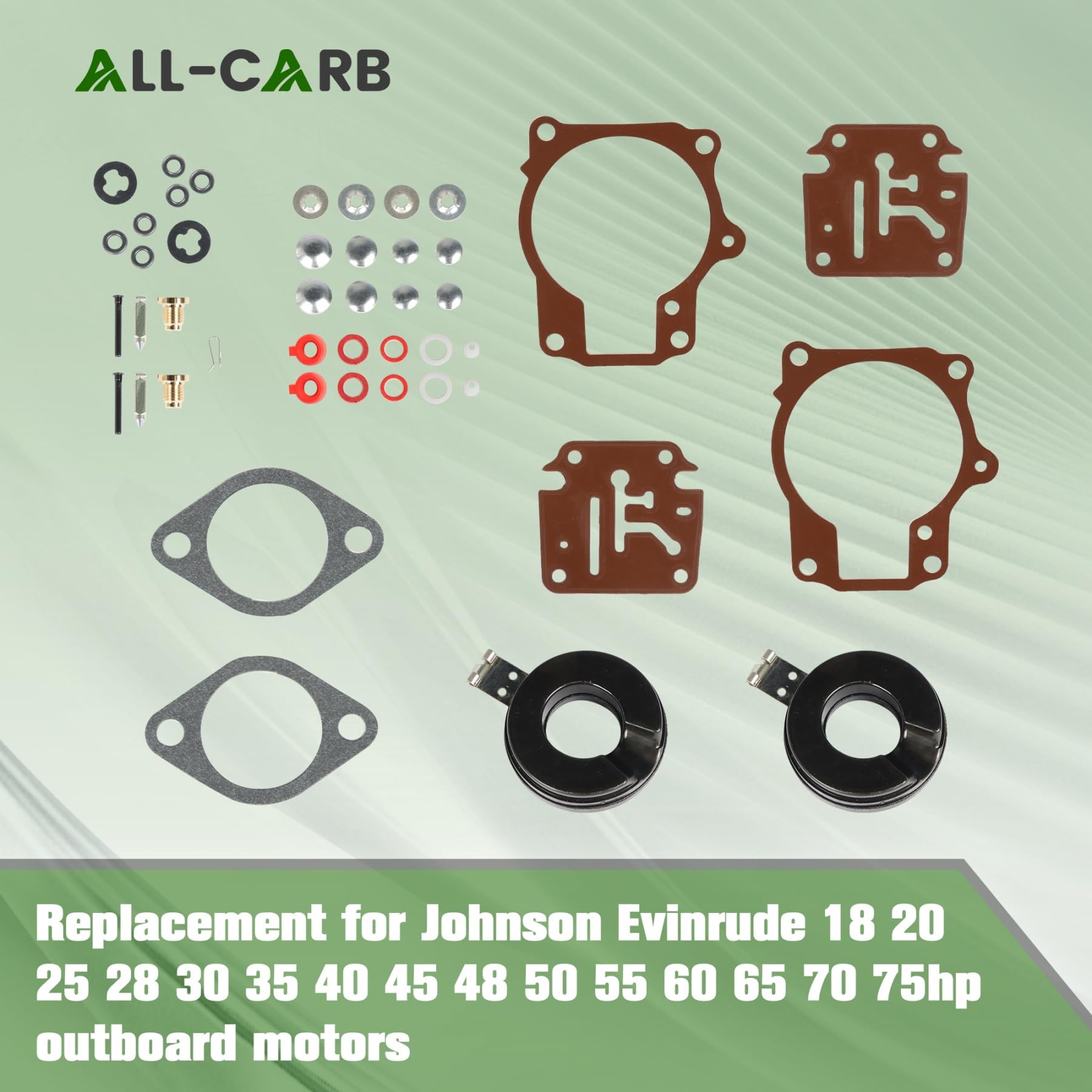 ALL-CARB float close-up highlighting precise shape and improved fuel level control
