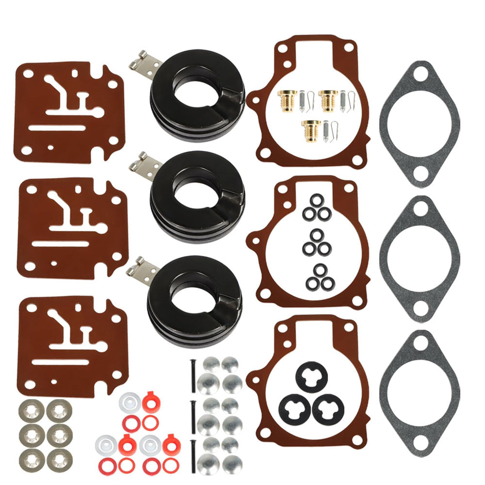 ALL-CARB front packaging showing three repair kits and float, clear identification benefit