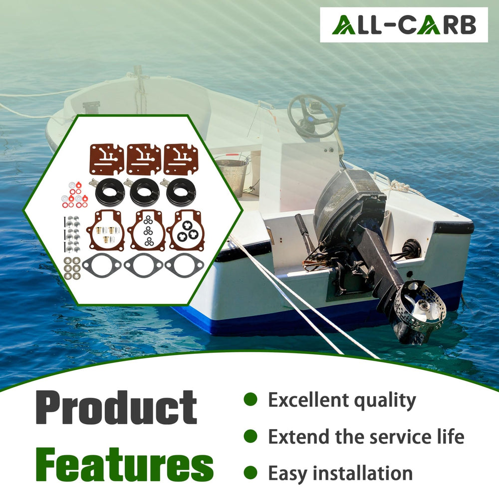 ALL-CARB on marine workbench, kit ready for professional or DIY servicing