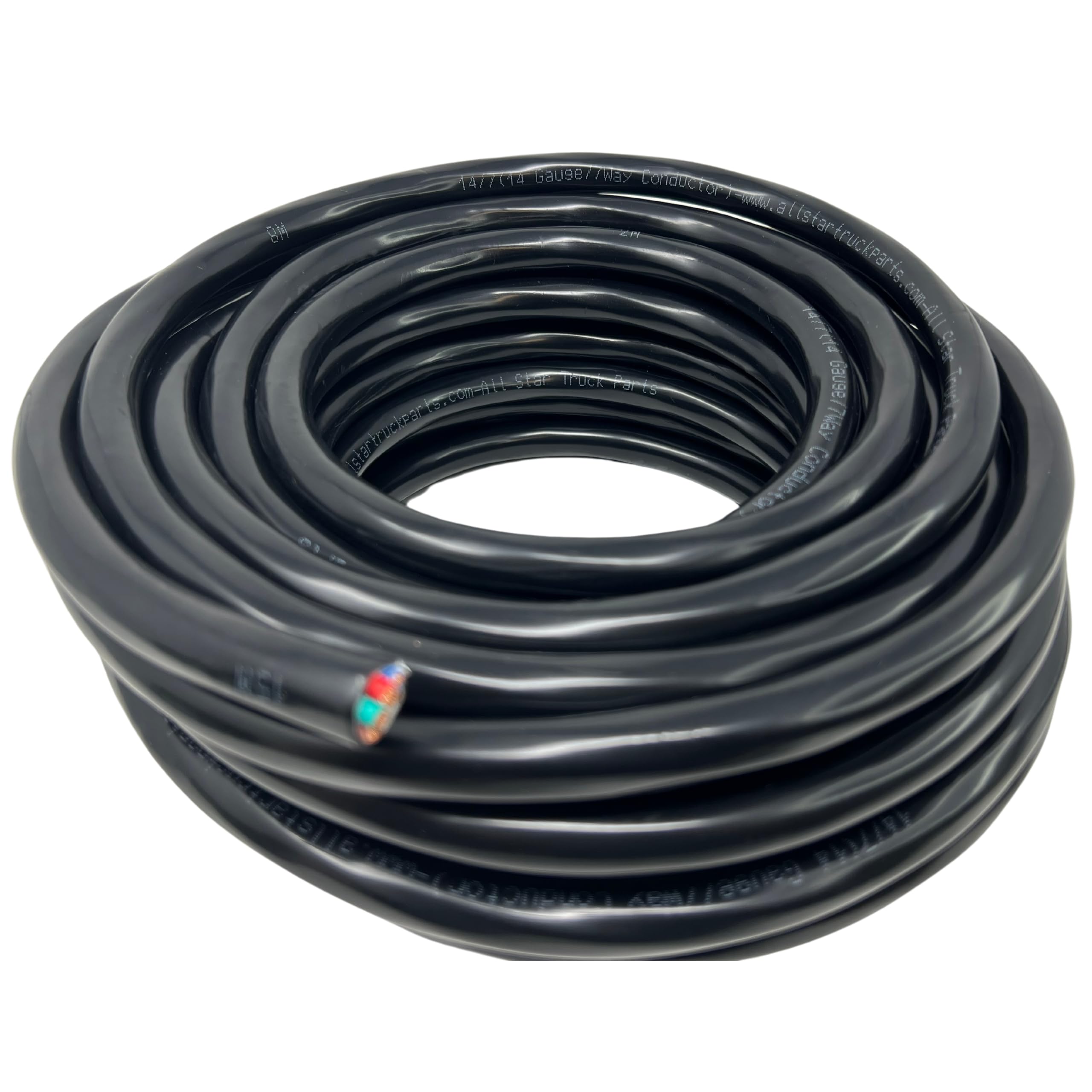 All Star Truck Parts color-coded wires exposed, simplifies correct trailer wiring connections