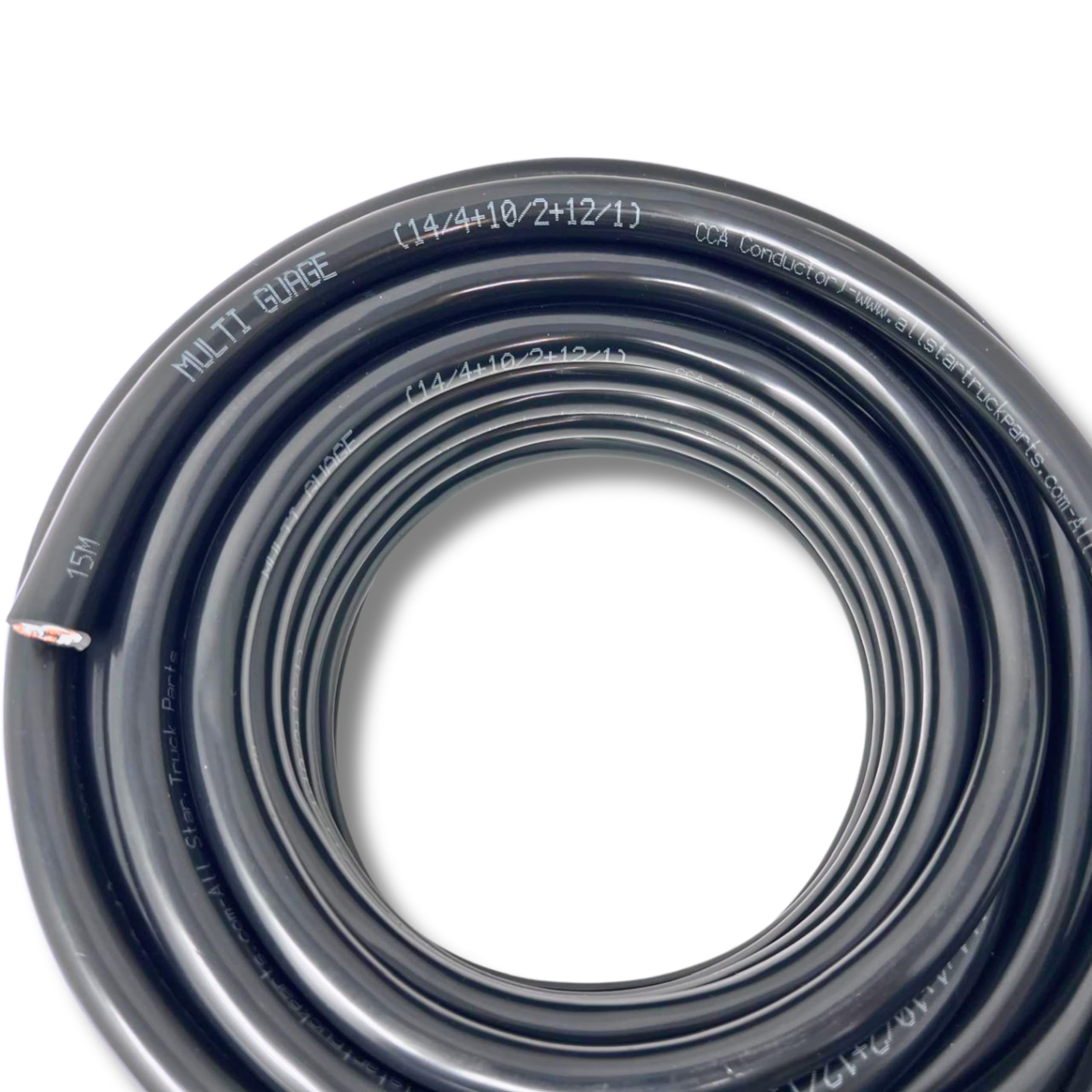 All Star Truck Parts visual comparison of 10, 12, 14 AWG conductors for current capacity
