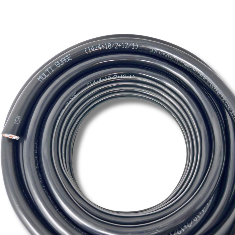 All Star Truck Parts visual comparison of 10, 12, 14 AWG conductors for current capacity