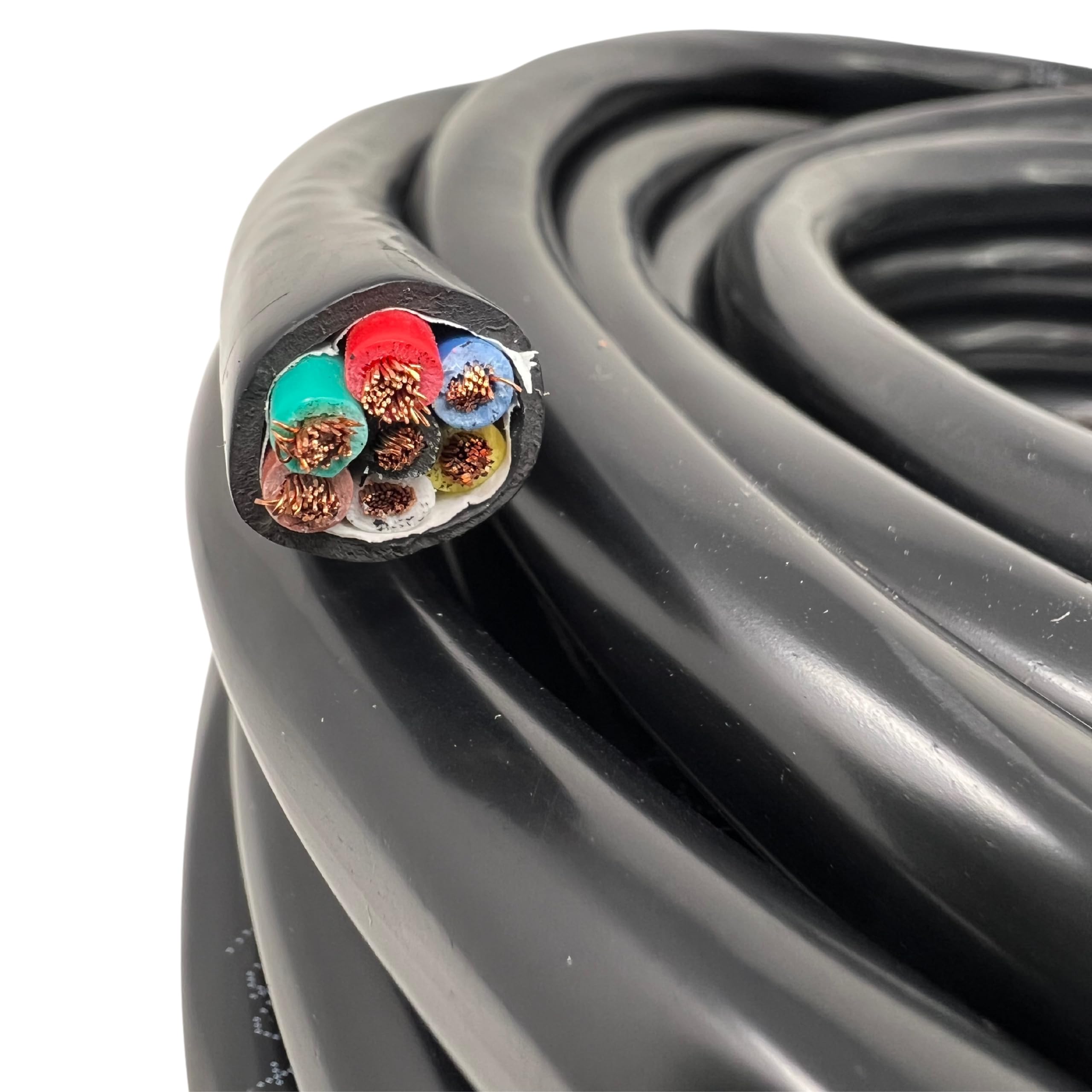 All Star Truck Parts cable connected to trailer plug, ensures reliable electrical hookup