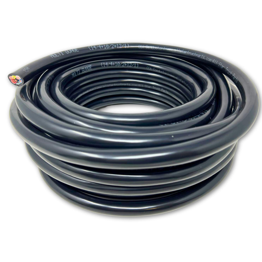 All Star Truck Parts label with specs and approvals for quick verification of cable ratings