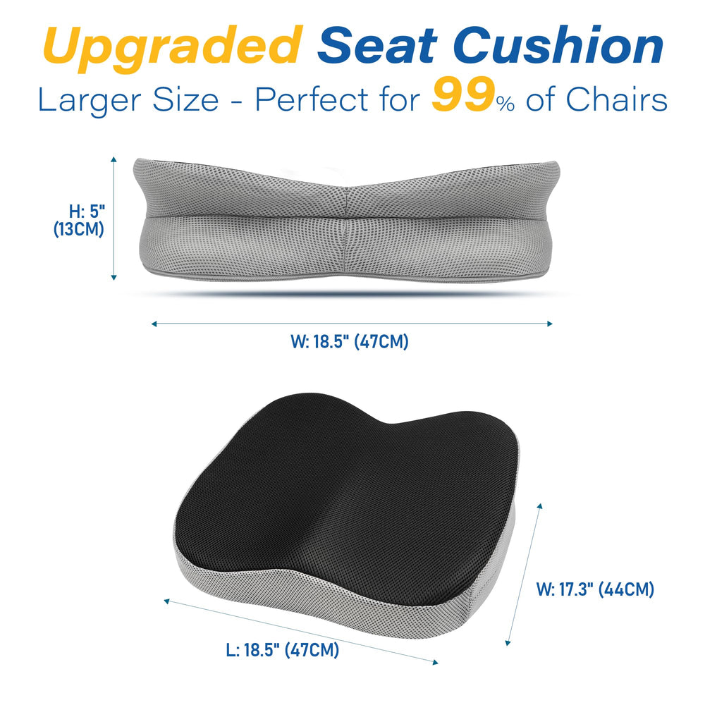 Allaboutsla cushion on office chair showing versatile support for long sitting