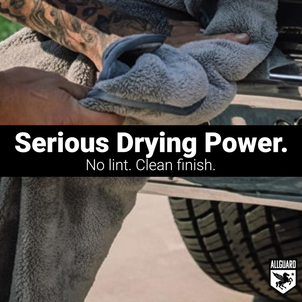 AllGuard close-up microfiber fibers highlighting superior absorbency and scratch safety
