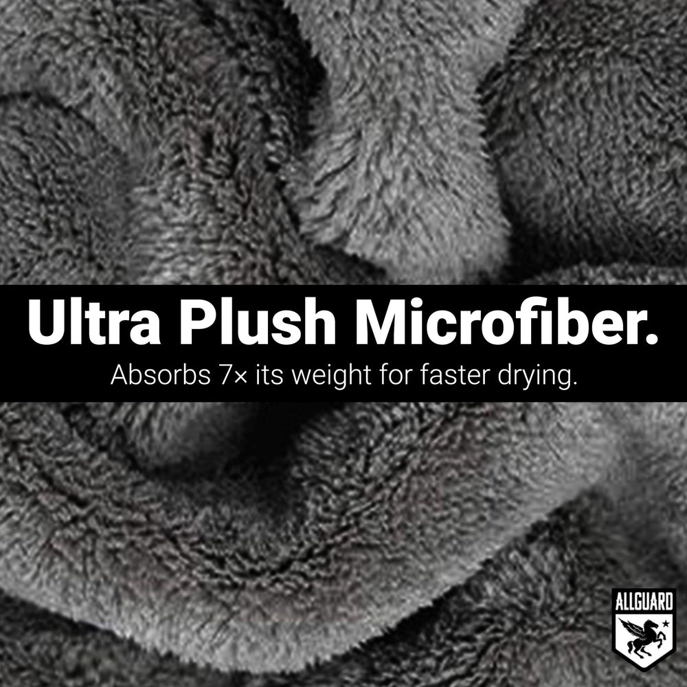 AllGuard extra-large towel spread flat to show full coverage for fast drying