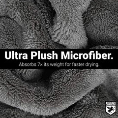 AllGuard extra-large towel spread flat to show full coverage for fast drying