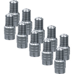 Alligator V2B front view showing 10-pack caps and durable metal finish for reliable sealing