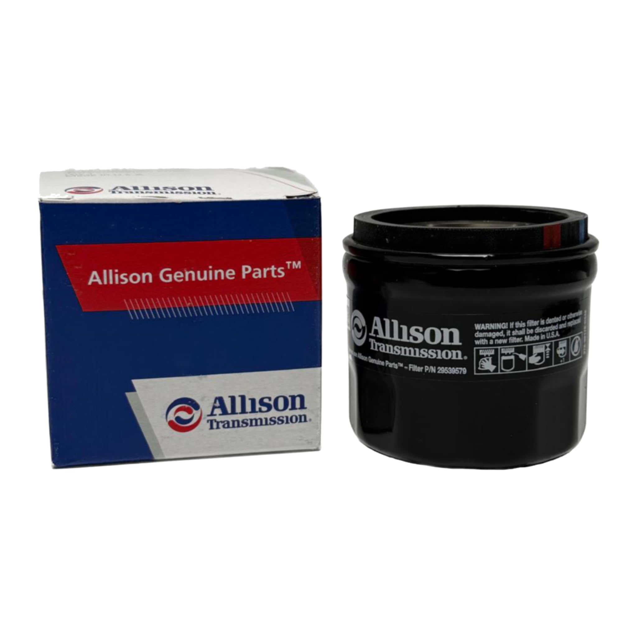 Allison filter installed on transmission illustrating straightforward service fit
