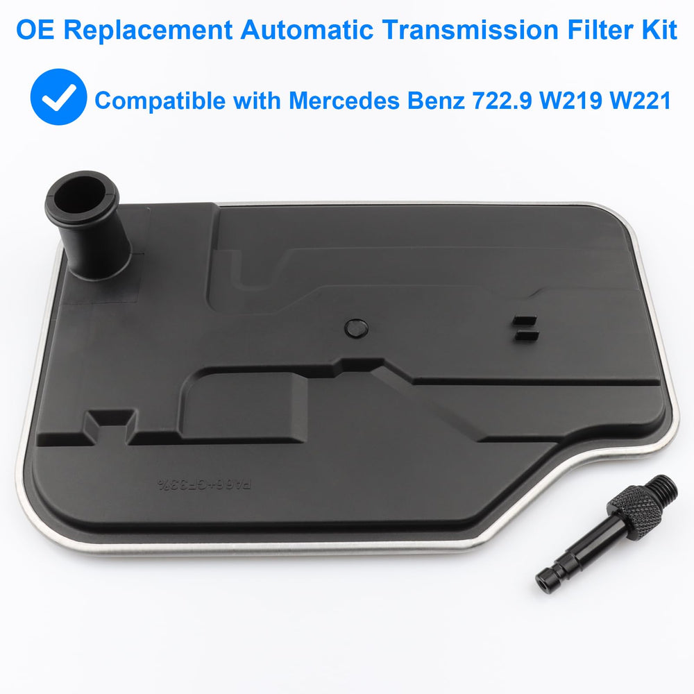 Allmotorparts filter element closeup highlighting durable mesh and cleaner fluid benefit
