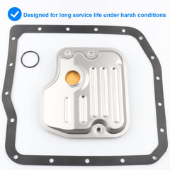 Allmotorparts filter installed under vehicle demonstrating ease of replacement