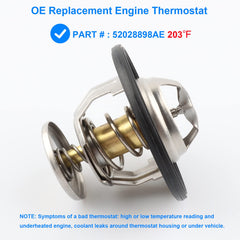 Allmotorparts thermostat with gasket and hardware ready for installation benefit