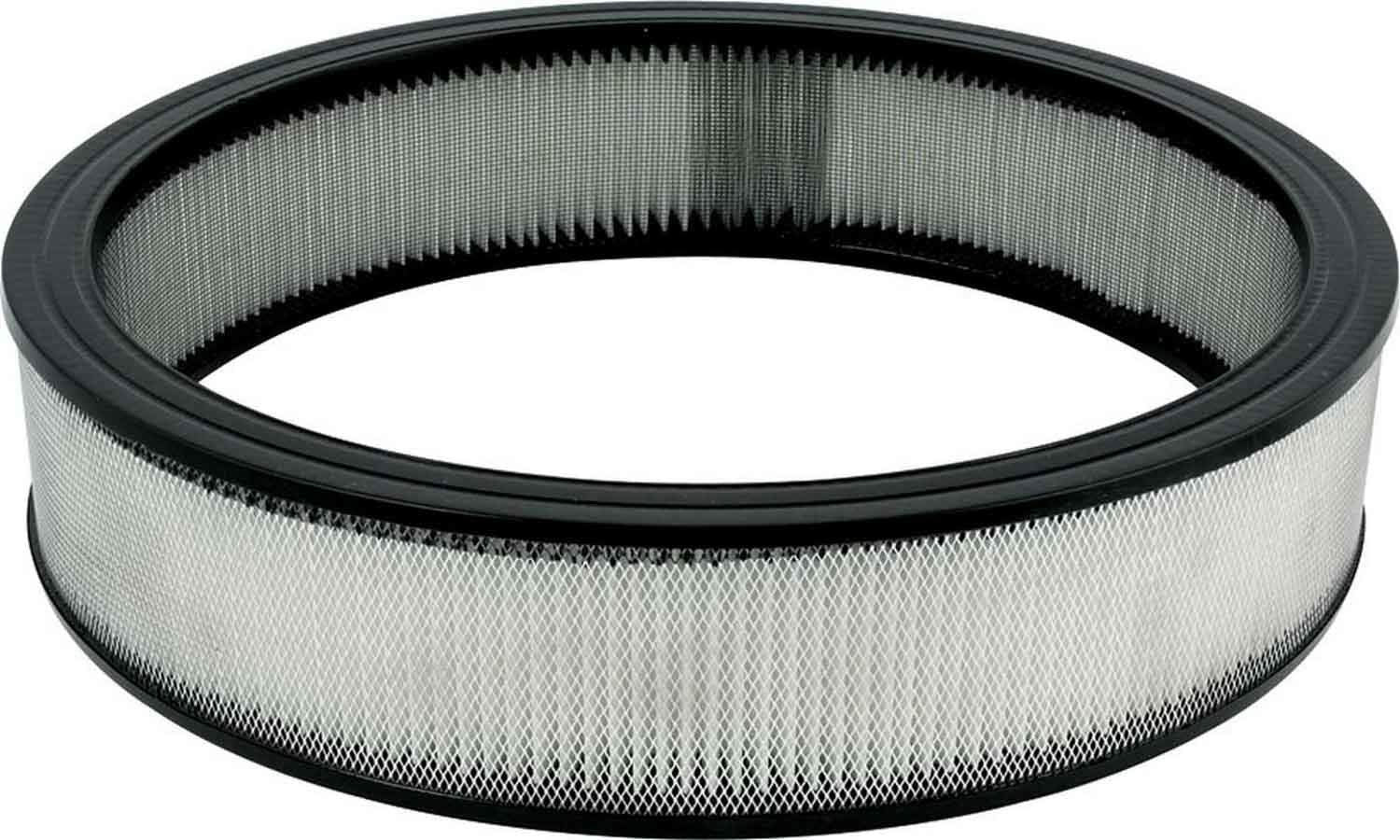 Allstar Performance front view of paper air filter showing pleats and improved airflow