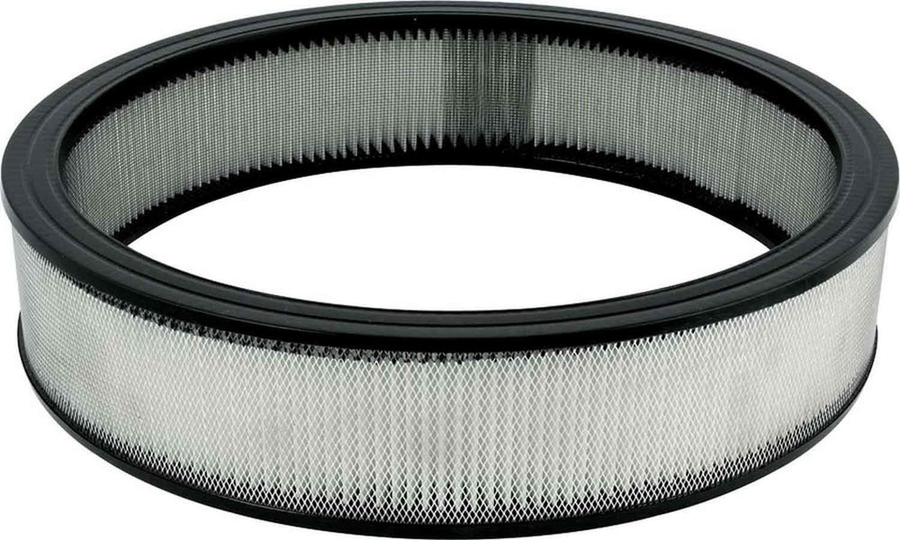 Allstar Performance front view of paper air filter showing pleats and improved airflow