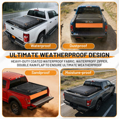 AlltoAuto 600D PVC texture close-up highlighting durable, stormproof material
